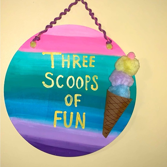 Party decorations- ice cream themed decor